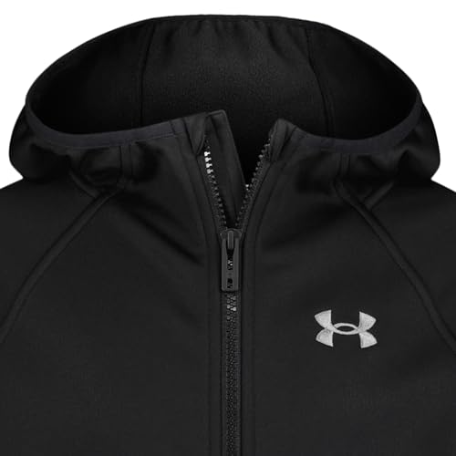 Image of Under Armour Boys' Sim Softshell Hooded Jacket, Full Zipper Closure, Lightweight & Water-Resistant