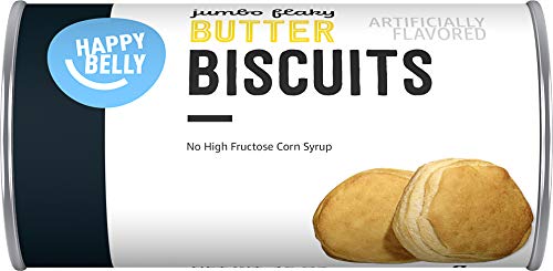 Amazon Brand - Happy Belly Jumbo Flaky Butter Flavor Biscuits, 8 Ct, 16 Ounce #TOP1
