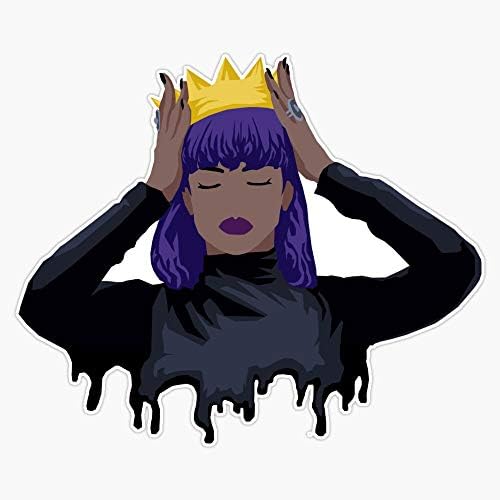 Purple Queen Sticker Vinyl Waterproof Sticker Decal Car Laptop Wall Window Bumper Sticker 5"