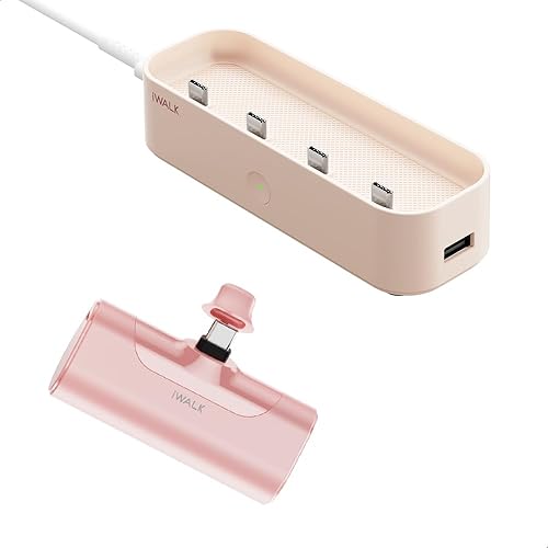 Miniatura 1 de iWALK Pequeño cargador portátil del USB C, cargador portátil del teléfono 4500mAh para la estación del cargador de Android