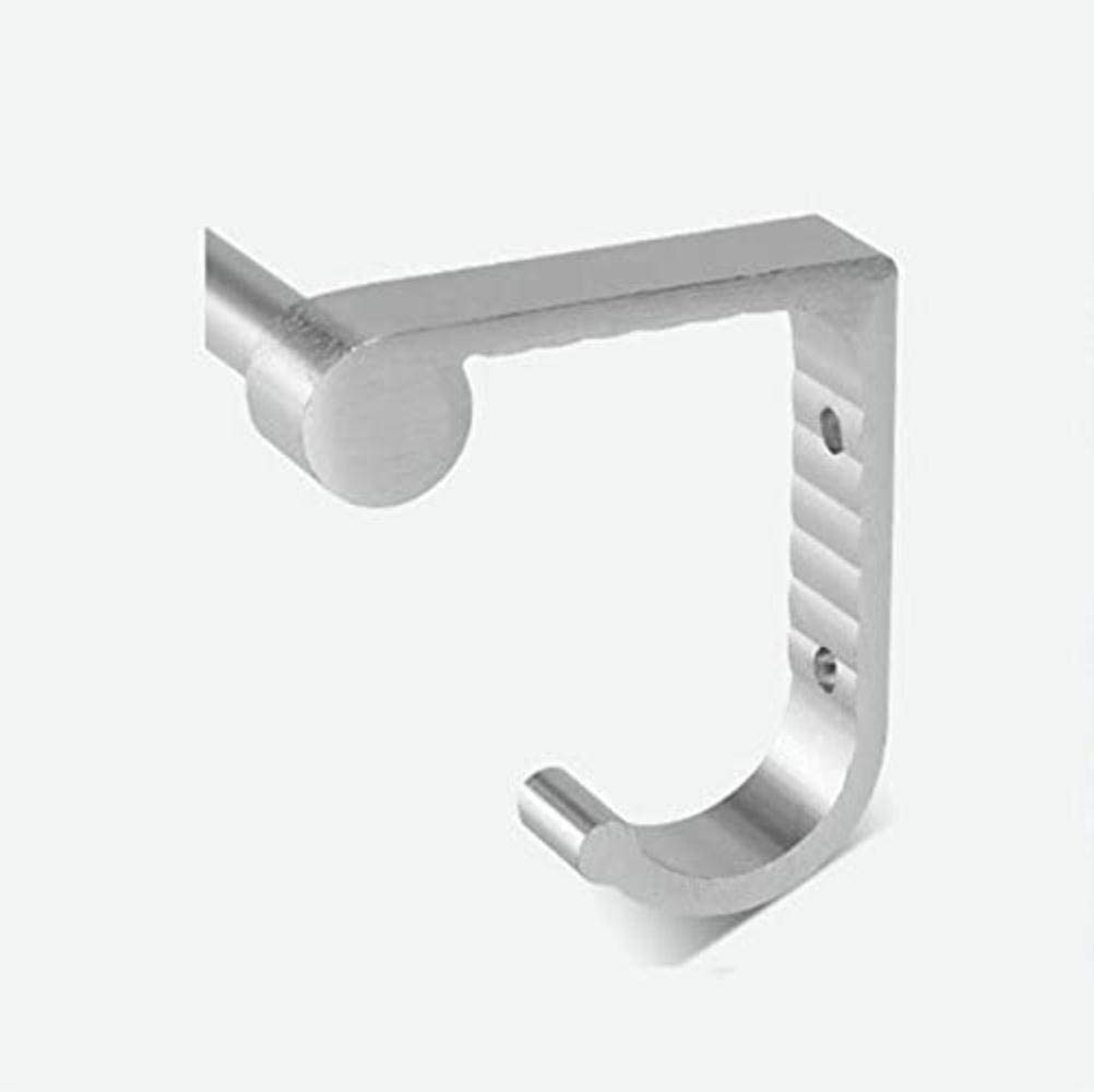 Stendino Ventosa Portasciugamani da bagno Portasciugamani Spazio Alluminio Singolo senza foratura Argento 65x7,5x10 cm Appendiabiti a torre Anello a mano Decorazione Comfortable anniversary