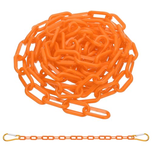 Bloquer accès ascenseur avec chaîne plastique orange magnétique 5m - 3