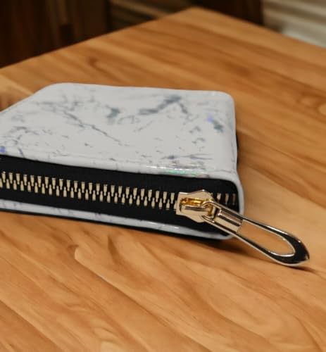 Image of Women Small Purse Zip Purse for Ladies Wallet for Women (White)