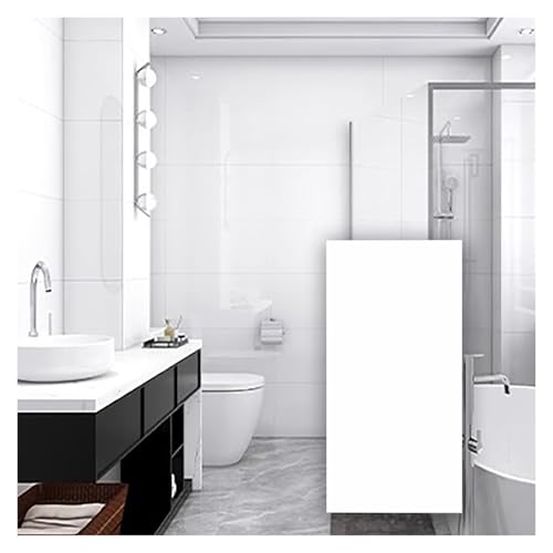 YXXSDP Lambris PVC Mural Panneaux de Plafond Autocollants, Panneaux muraux en marbre – Carreaux de crédence Autocollants résistants à la Chaleur pour Cuisine et Salon, Blanc Pur(35PCS)