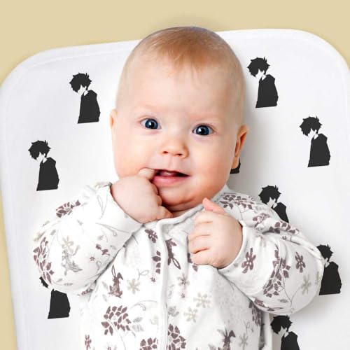Azeeda 'Minimalist Emo Boy' Baby Burp/Wash Cloth (BC00029488)2