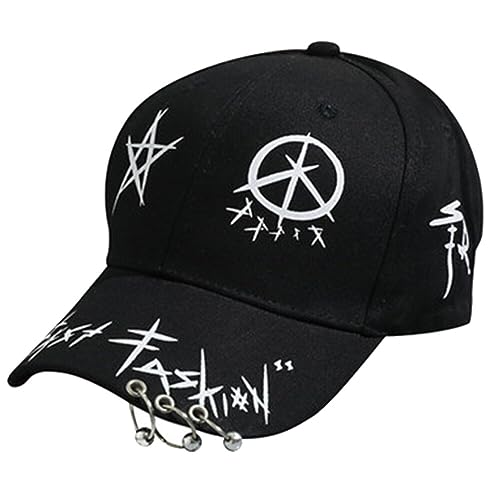 Zonster Mode Justierbare Baseballmütze Hip-hop-Hut DREI-Ring-Sommer-Breathable Cap Für Männer Frauen Schwarz
