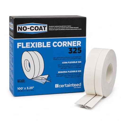 Grabber 318111 No-Coat Ultraflex 325 Flexible Corner Tape, 100' X 3-1/4"