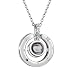 Bowisheet I Love You Necklace 100 Languages Love Memory Necklace for Women Girl
