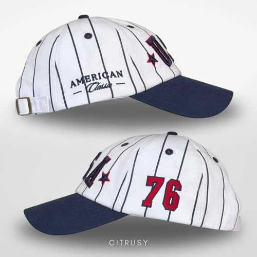 Image of CITRUSY Trendy Fashion Baseball Dad Caps | Men & Women Low Profile Hats | Cute Ladies Western Ponytail Vintage NY Ball Cap