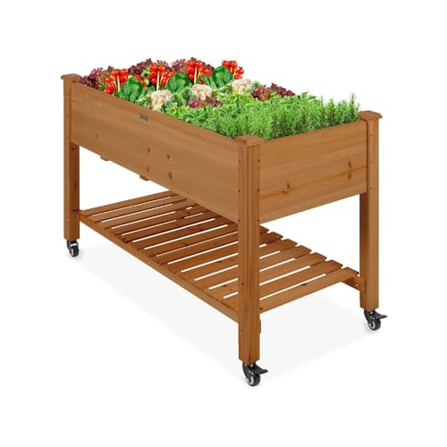 Generic 3 Grey Wood Elevated Planter Set Vegetable Herb Flowers Raised Garden Beds