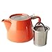 FORLIFE Stump Teapot with SLS Lid and Infuser, 18-Ounce, Carrot