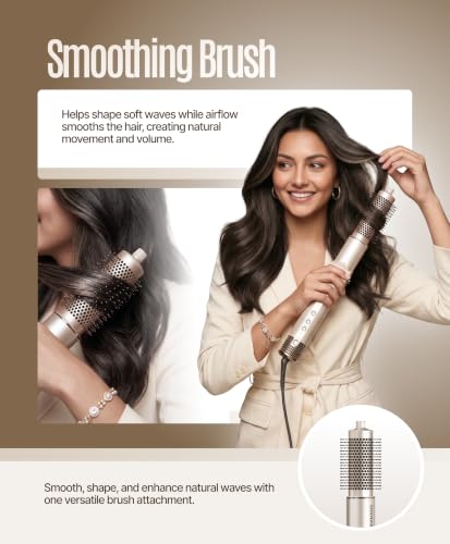 Image of Ownair 6 In 1 Professional Air Styler for Women, 110000 RPM High Speed BLDC Motor, Hot Air Styler, Hair Dryer Brush with Auto Curler, Straightening Brush, Volumizing Brush, Cold Air Mode, Foldable Handle,Gift for Women