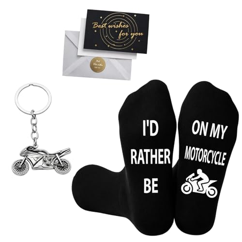 YQOPDEBD Motorrad Geschenke Für Männer Lustige Socken Set Geburtstagsgeschenk Für Männer Motorrad Socken Funny Socks Geschenke