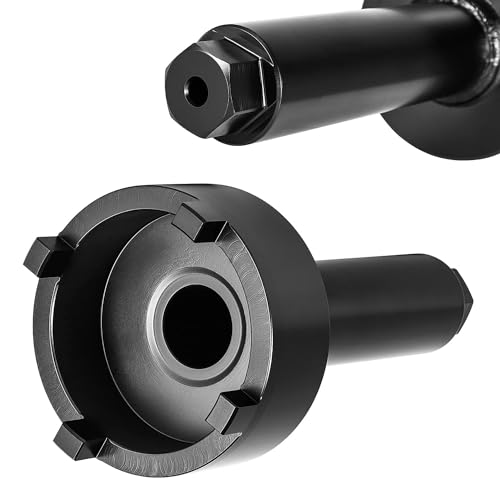 Image of Generic 91-61069 Bearing Carrier Retainer Nut Wrench Tool & 91-31107T Shift Shaft Bushing Tool & 91-43506 Drive Shaft Bearing Threaded Wrench Tool and 91-56775T Adapter Tool, Black