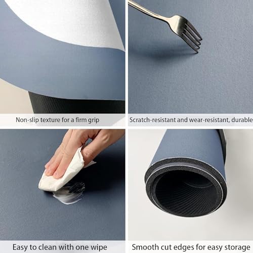 Image of Vasukie Bathroom Mat, Quick-Drying Water Absorbing Bathroom Mat, Non Slip Floor Mat, Dirt Barrier for Floor Mat, Bath Mat, Carpet, Bathroom Doormat |Astro Blue (BEAT MAT)