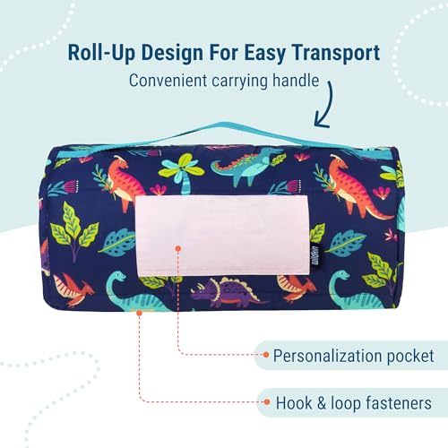 Image of Wildkin Kids Original Nap Mat - Cozy Kids Sleep Mat with Pillow, ideal for School & Travel