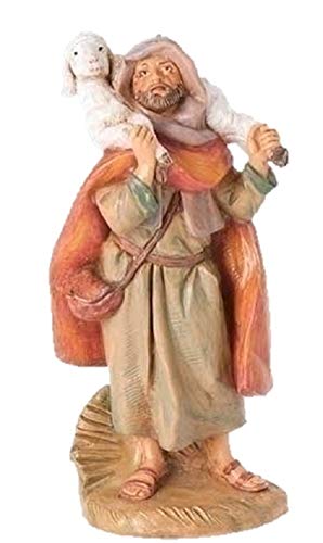 Fontanini by Roman Inc., Matthew, 5" Shepherds Collection, Nativity Figure and Accessories, Hand Sculpted and Painted