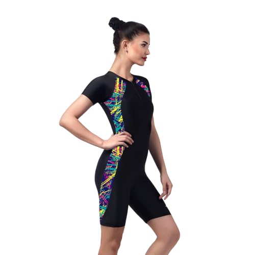 Image of Champ Women's Multi-Sports Suit (Ideal for Cycling, Skating, Swimming and Yoga) with Original YKK Zip (Without Pads)
