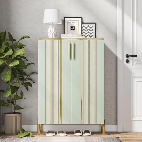 LITTLE TREE Schuhschrank, 5-stufiger Schuhschrank mit 2 Türen...