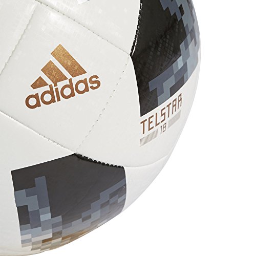 Bola Futebol Campo World Cup Russia 2018 Top Glider Adidas - Branco/Preto