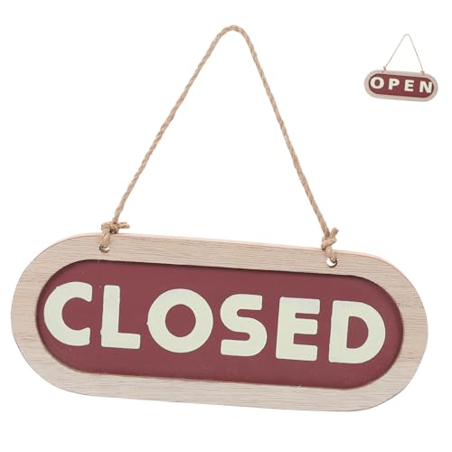 LALAFINA 木製両面オープンクサイン 店舗用ドアプレート 田園風デザイン 営業中看板 おしゃれで実用的な壁掛け装飾