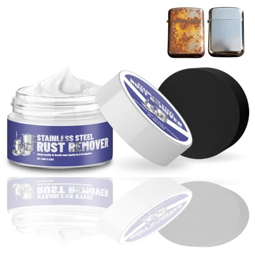 Rust Remover Cream Multiple Rust Remover Cream Rust Stain Remover Stainless Steel Cleaner & Polish Stainless Steel Cleaning Paste Stainless Steel Pan Cleaner Rust Treatment for Metal Car Steel Sink