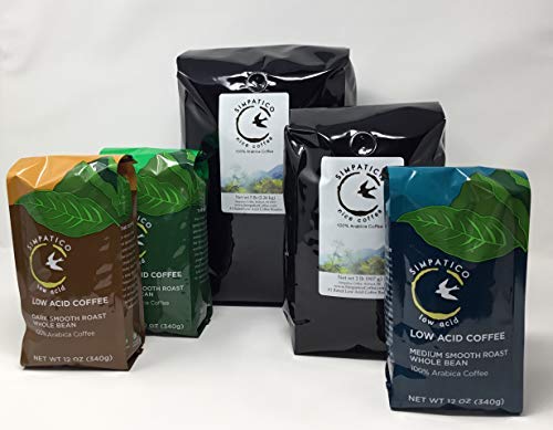 Simpatico Coffee Simpatico Low Acid Coffee - Regular - Organic Dark - Whole Bean thumb #1