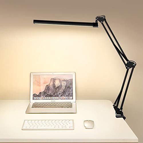 YOUKOYI Schreibtischlampe LED Schwenkarm Architektenlampe Dimmbar Metall Tischlampe, Augenschutz Schreibtischlampen… – Bild 6
