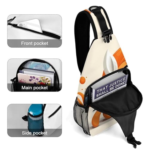 Skateboard Sling Bag for Men Women - Adjustable Crossbody Chest Backpack, 15" Travel Hiking Fanny Pack4