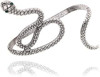 Snake Arm Cuff for Women Snake Serpent Hand Wrap Bracelet Gold Snake Cuff Bracelet Egyptian Snake Open Bangle Upper Arm Cuff Bracelet Halloween Accessory
