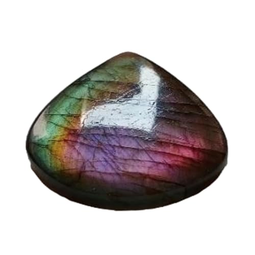Cabochon en labradorite violette en forme de cœur, le cadeau idéal pour créer un bijou personnalisé
