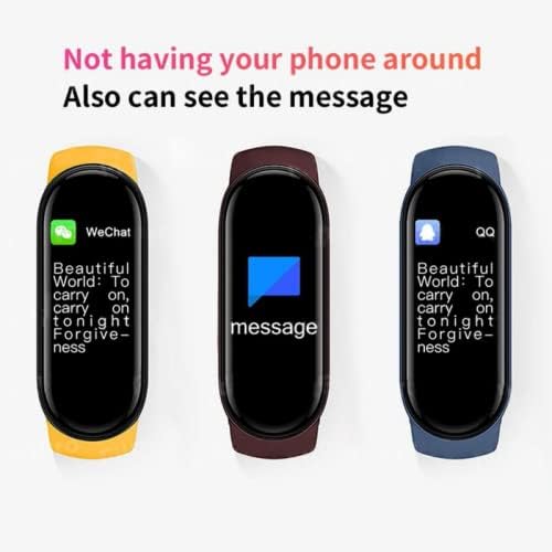 Image of Elevea { Limited This Hour with 15 Years Warranty ) Smart Fitness Band Heart Waterproof Monitor Sensor OLED Bluetooth Wristband (Multicolor)