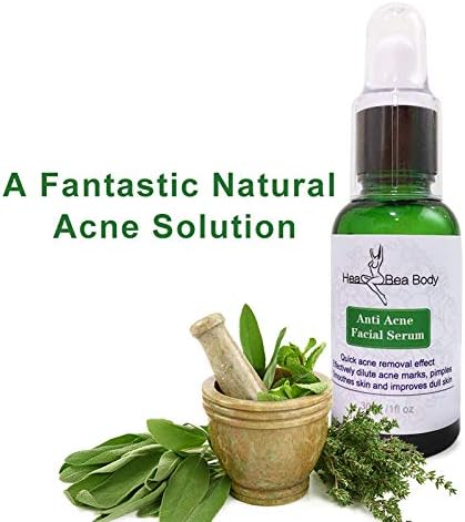 Natural Acne treatment serum Effective in 3 days Pure plant essence oil-use as pimples, spots, scar removal fight breakouts and blemishes, signs of aging for a clean and clear complexion