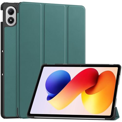 Image of ProElite Case Cover for Xiaomi Redmi Pad 2 Pro 12.1 inch Case, Slim Trifold Flip case Cover for Xiaomi Redmi Pad 2 Pro 12.1 inch Tablet [Auto Sleep Wake Feature], Dark Green