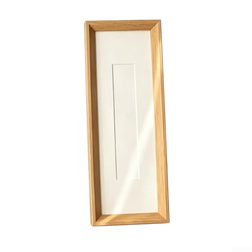 Solid Wood Photo Frame 10x30cm Walnut Finish for Living Room Decor Wall Hanging or Standing Display Elegant Picture Frame for Artwork and Portraits(C)