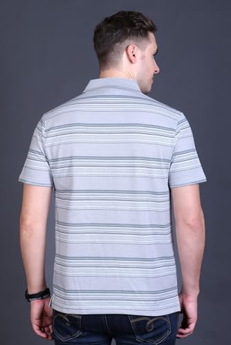 Image of GODFREY Half Cotton Polo T Shirt for Man with Pocket - Regular Fit Mens Collar Tshirt