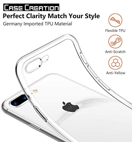 Image of Case Creation for OnePlus 3T Transparent Case,360 Degree Full Cover Design All Round Edge Protection Soft Crystal Clear Flexible Slim Best Case for Oneplus 3T (Transparent)