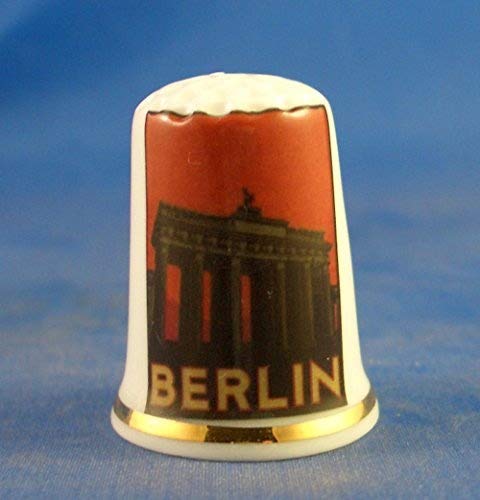 Dé à Coudre En Porcelaine Fine Birchcroft - Collection Voyage : Autriche - Boîte Cadeau Incluse, Édition Limitée