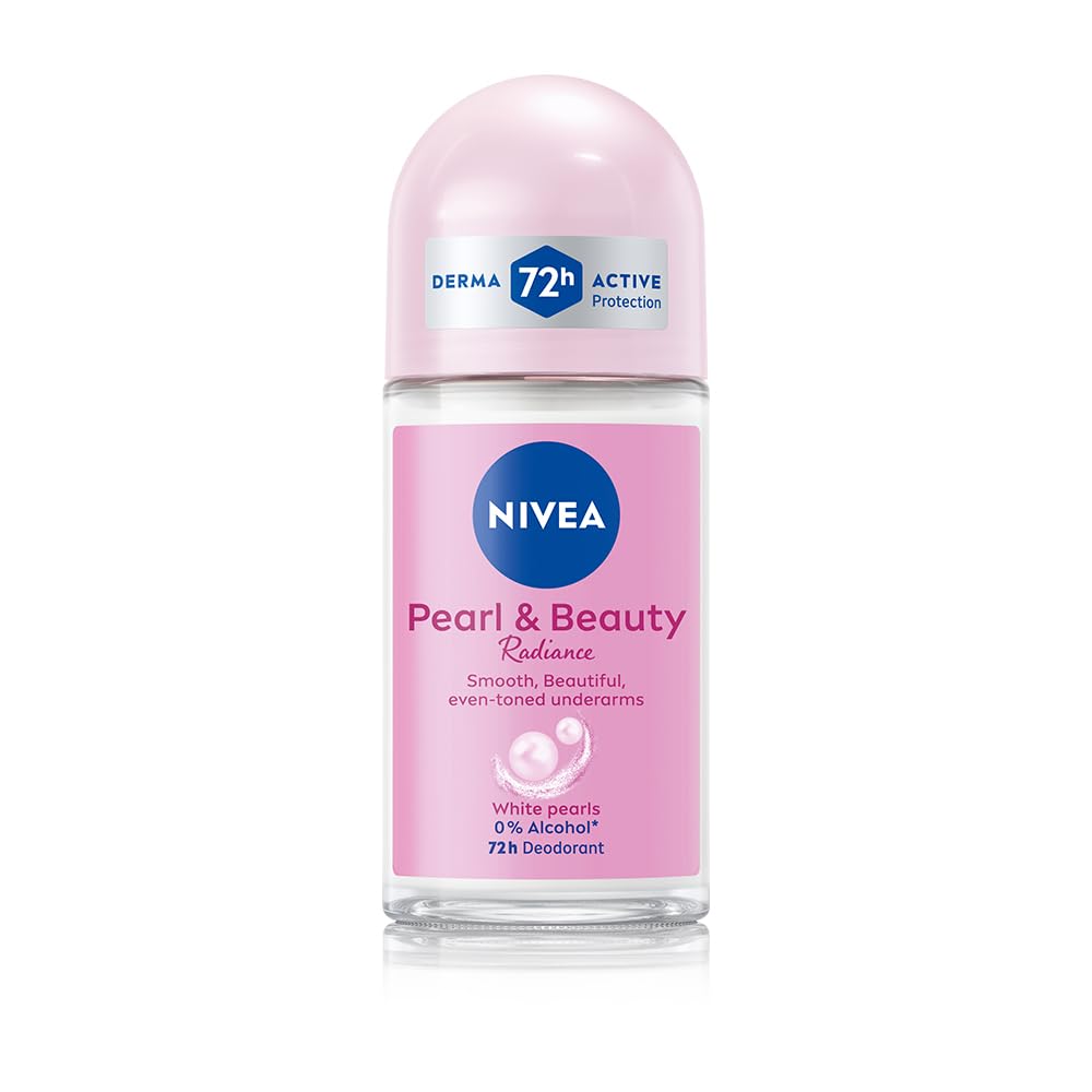 Nivea Women Deodorant Roll On Pearl & Beauty Radiance 50 Ml | For Eventoned Smooth & Beautiful Underarms