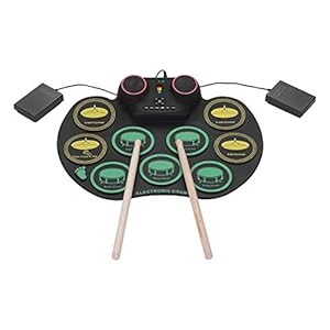 Elektronisch Drumstel Elektronische drumset, 9-zijdig kleur Dual-hoorn draagbaar percussie-instrument voor Kinderen en…
