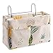 Dulau 1 pièce Panier de Rangement à Suspendre pour Chevet, Organisateur de Chevet Sac de Rangement Suspendu avec 3 Poches pour Lit Superposé, Dortoirs, Rails de Lit et Chaise
