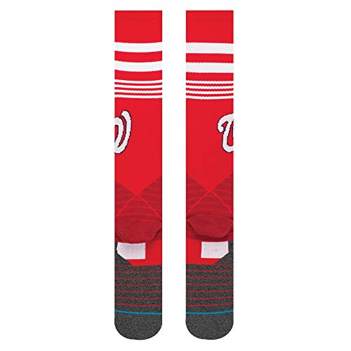 Stance Diamond Pro Nationals OTC Socks (LG (Men's Shoe 9-13), Dark Red)3