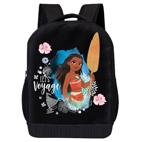Disney Moana Mochila para escola | Mochila escolar de viagem infantil | Mochila infantil para meninas, meninos, crianças, unissex, Let's Voyage, Mochilas Daypack