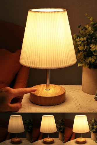 HSLighting Lampe De Chevet Tactile, Lampes de Table 3 Intensité Gradation Dimmable Lampe Chambre...
