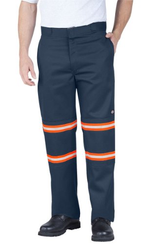 Dickies Men's Enhanced Visibility Loose Fit Double Knee Work Pant Non-ansi