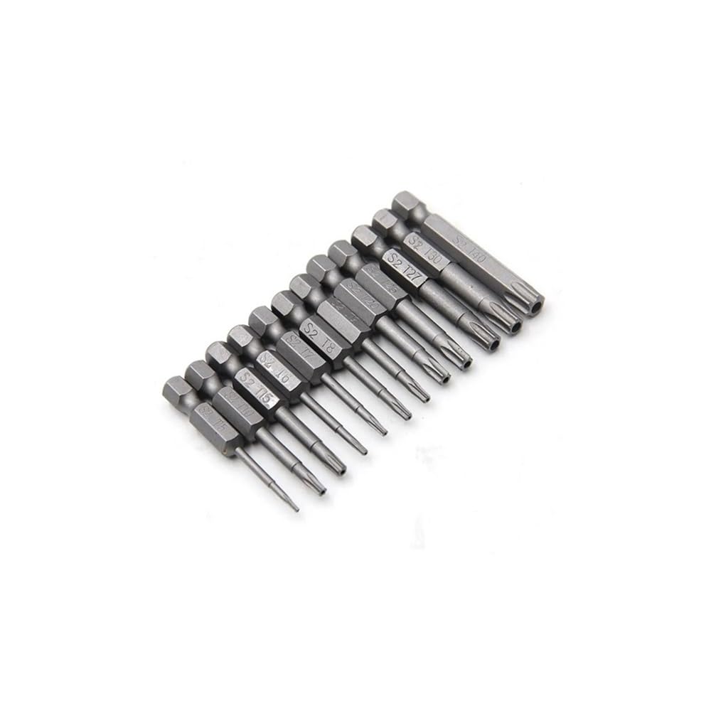 Ruxyoie 12Pcs-50Mm 12Pcs Cobalt Alloy Steel Hollow Bit Set, 1/4" Hex Shank 50Mm