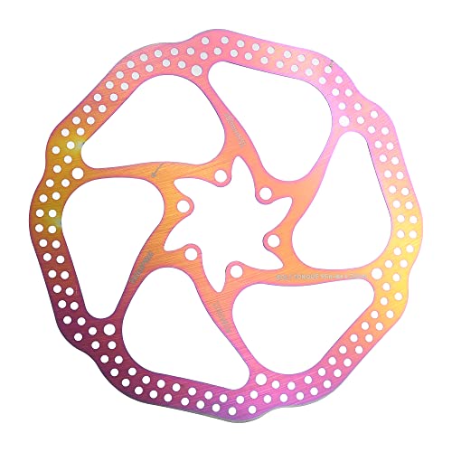 X Autohaux 180Mm Bicycle Disc Brake Rotor Disc Brake Pad Rotors With 6 Hole Bolts For Road Bike Mtb Stainless Steel Multicolor #TOP4