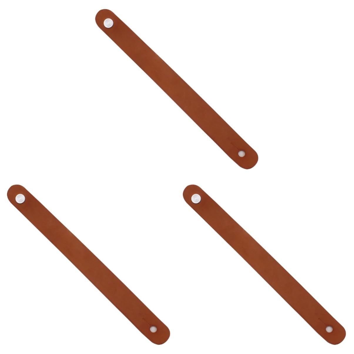 ibasenice 3pcs Acoustic Guitar Neck Strap Button Head Stock Leather Guitar Strap Easy Fit Compatible