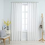 Photo Gallery inlife tende oscuranti per interni con gancio, 2 pezzi, tende porta finestra, grigio-bianco, 140 x 245 cm Photo Gallery inlife tende oscuranti per interni con gancio, 2 pezzi, tende porta finestra, grigio-bianco, 140 x 245 cm