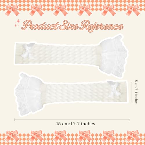 Image of Junely Leg Warmers for Women Kawaii Leg Warmer Cute Legwarmers Lolita Harajuku Gyaru Japanese Accessories